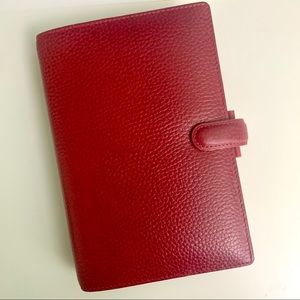 Personal Filofax Finsbury Red